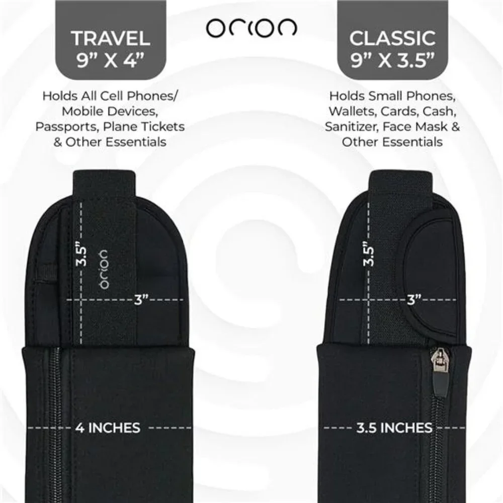 The Belt of Orion Survival Gear Travel Running Belt Waist Fanny Pack Hands Free